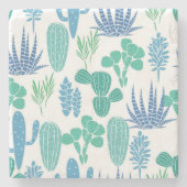 Plant patroon stenen onderzetter (Voorkant)