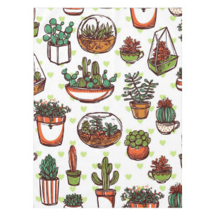 Plant patroon tafelkleed