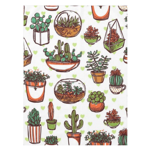 Plant patroon tafelkleed (Voorkant)