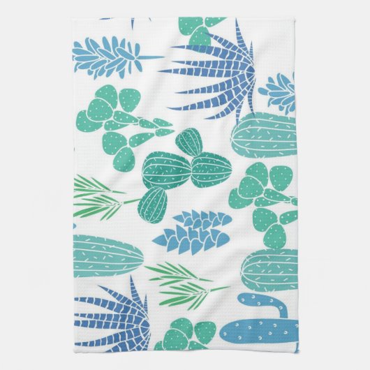 Plant patroon theedoek (Verticaal)