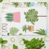 Plant patroon theedoek (Gevouwen)