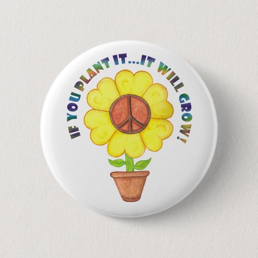 Plant Peace Button (Voorkant)