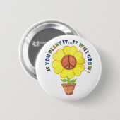 Plant Peace Button (Voorkant /achterkant)