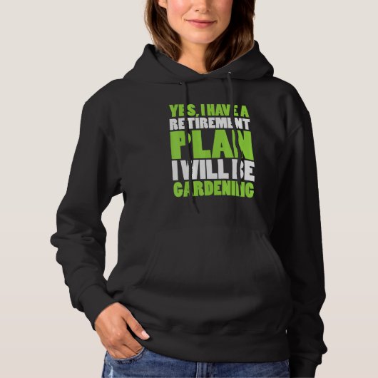 Plant - Pensioenopruiming Hoodie (Voorkant)