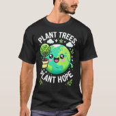 "Plant, plant hoop T-shirt (Voorkant)