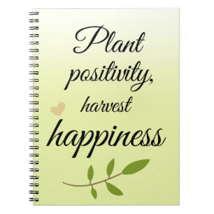 Plant Positiviteit, Oogst Geluk Notitieboek