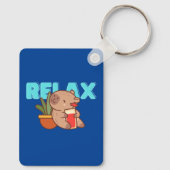 Plant Pot Capybara Keyholder Sleutelhanger (Achterkant)