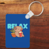 Plant Pot Capybara Keyholder Sleutelhanger (Achterkant)