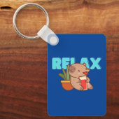 Plant Pot Capybara Keyholder Sleutelhanger (Voorkant)