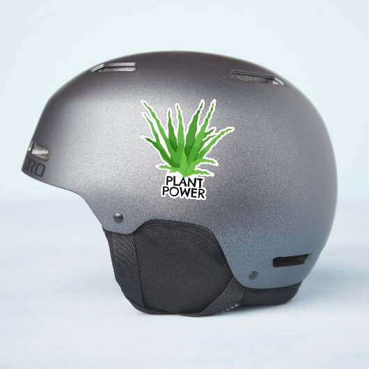 Plant Power Aloe Vera Sticker (Helm Zijkant)