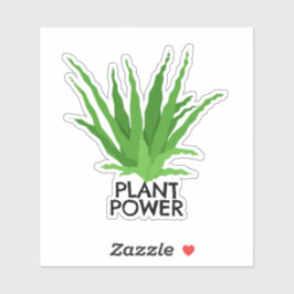 Plant Power Aloe Vera Sticker