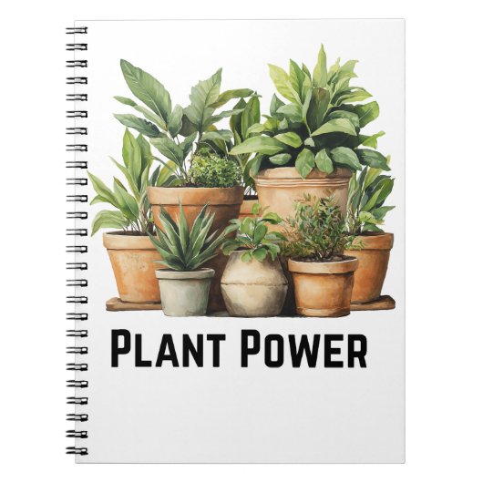 Plant Power Botanical Notitieboek (Voorkant)