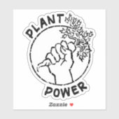 Plant Power, Vegan Sticker (Vel)