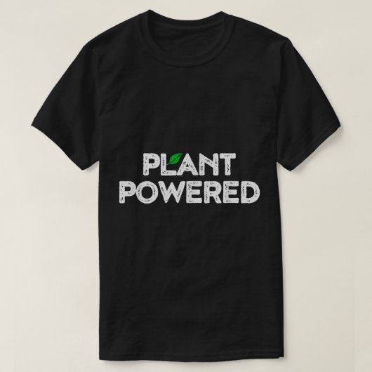 Plant Powered Eco Lifestyle Design T-shirt (Design voorkant)