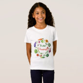 Plant-Powered Girls T-Shirt (Voorkant volledig)