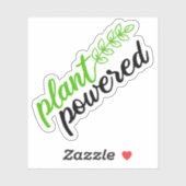 Plant Powered, Vegan Sticker (Vel)