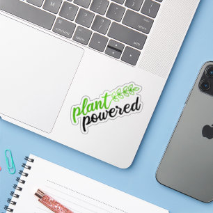 Plant Powered, Vegan Sticker