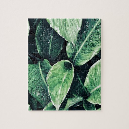 Plant Print Groen Kunst Green Art Legpuzzel (Verticaal)