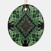 Plant Psychedelic Arts - Patronen - Groene Planten Keramisch Ornament (Links)