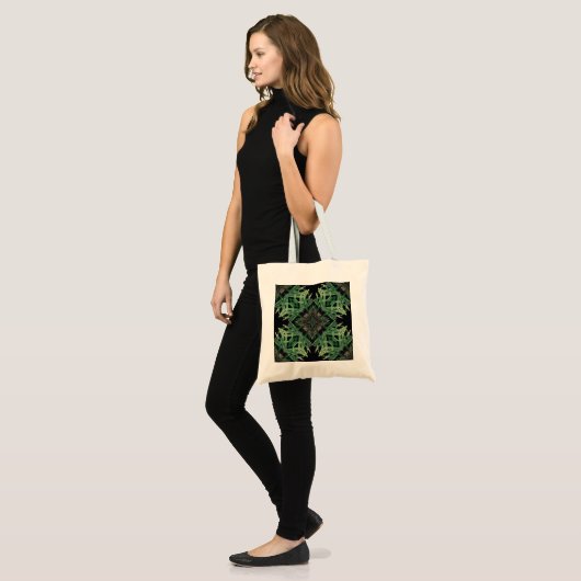 plant psychedelische kunsten - Plant Pattern Tote Bag (Voorkant (model))