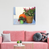 Plant Pumpkin en Pepper - wijngaard van Martha Canvas Afdruk (Insitu (Woonkamer))