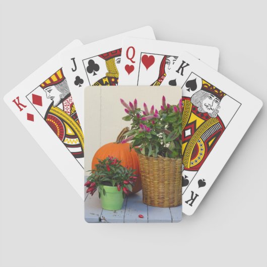 Plant Pumpkin en Pepper - wijngaard van Martha Pokerkaarten (Achterkant)