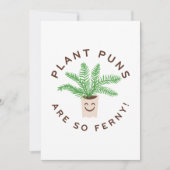 Plant Puns Are So Ferny Bedankkaart (Voorkant)