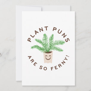 Plant Puns Are So Ferny Bedankkaart