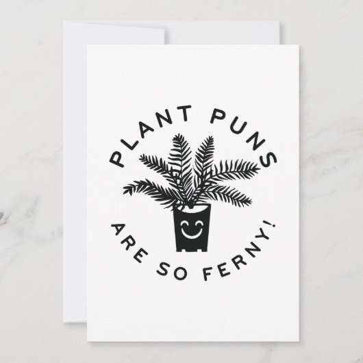 Plant Puns Are So Ferny Bedankkaart (Voorkant)