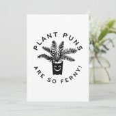 Plant Puns Are So Ferny Bedankkaart (Staand voorkant)