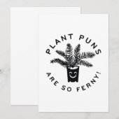 Plant Puns Are So Ferny Bedankkaart (Voorkant / Achterkant)