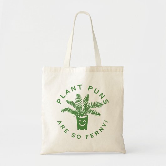 Plant Puns Are So Ferny Tote Bag (Voorkant)