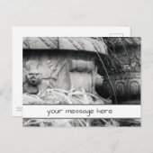 Plant Punten Vroege Lente Zwart Wit Aangepast Beri Briefkaart (Voorkant / Achterkant)