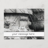 Plant Punten Vroege Lente Zwart Wit Aangepast Beri Briefkaart (Voorkant)