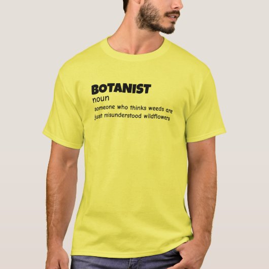 Plant Researcher Funny Definition T-shirt (Voorkant)