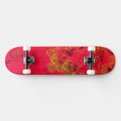Plant rode cactus persoonlijk skateboard (Horizontaal)