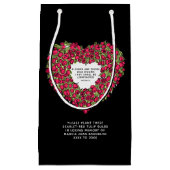 Plant rode tulpbollen voor begrafenisherdenking klein cadeauzakje (Voorkant)