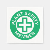 Plant Safety Member Paper Napkins Servet (Voorkant)
