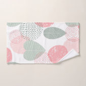 Plant Sage Green en Pink Morandi Bad Handdoek (Handdoek)