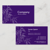 Plant Shoots - Donker Paars Visitekaartje (Voorkant / Achterkant)