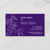Plant Shoots - Donker Paars Visitekaartje (Achterkant)