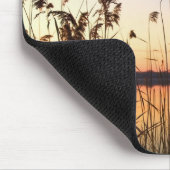 Plant Silhouette door Lakeside sunset Muismat (Hoek)
