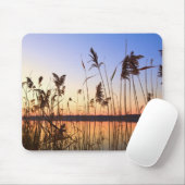 Plant Silhouette door Lakeside sunset Muismat (Met muis)