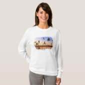Plant Silhouette door Lakeside sunset T-shirt (Voorkant volledig)