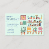 Plant Sitter Houseplant Plant Watering Housesittin Visitekaartje (Voorkant)