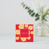 Plant Sitter Red Vierkante Visitekaartje (Staand voorkant)