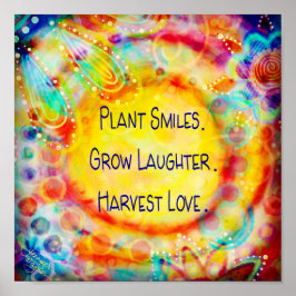 Plant Smile Cheerful Inspirerend Poster