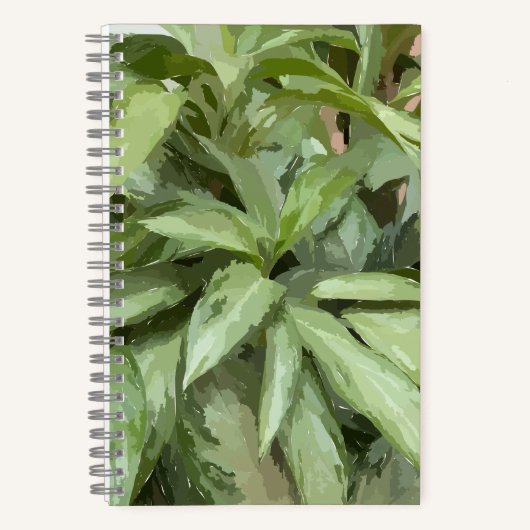 Plant Spiral Sketchbook Notitieboek (Voorkant)
