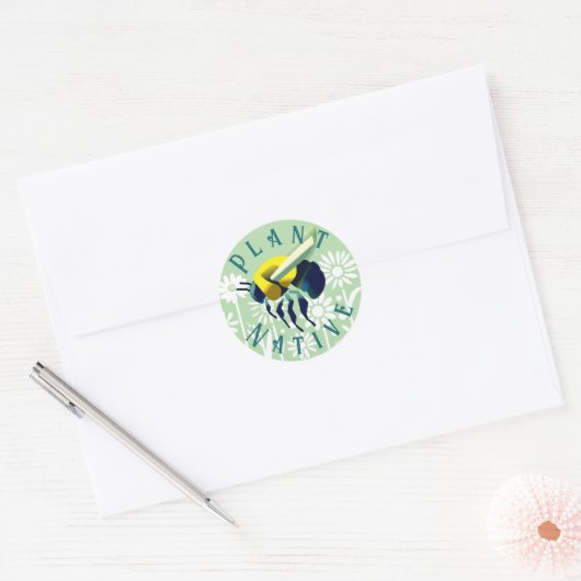Plant standaard ronde sticker (Envelop)