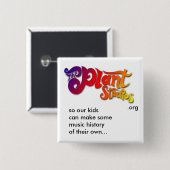 Plant Studios.org Vierkante Button 5,1 Cm (Voorkant /achterkant)